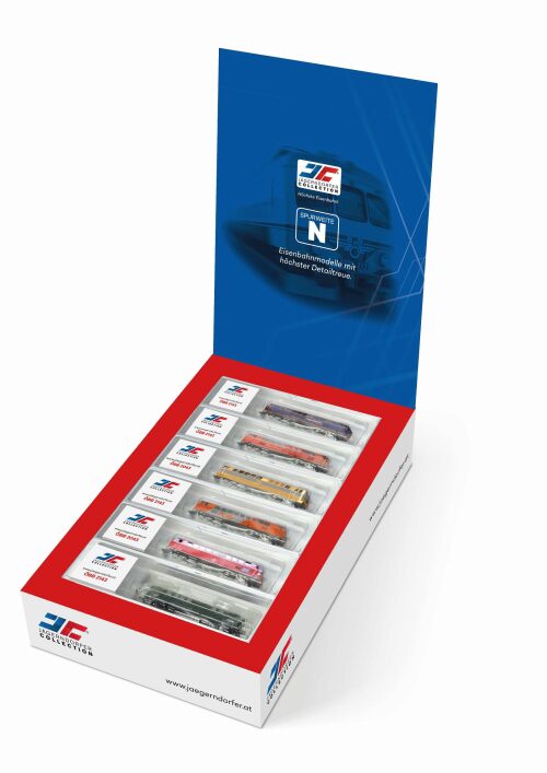 Jägerndorfer JC60002 ÖBB Displaybox mit 12 Dieselloks 2043/2143  Ep. II